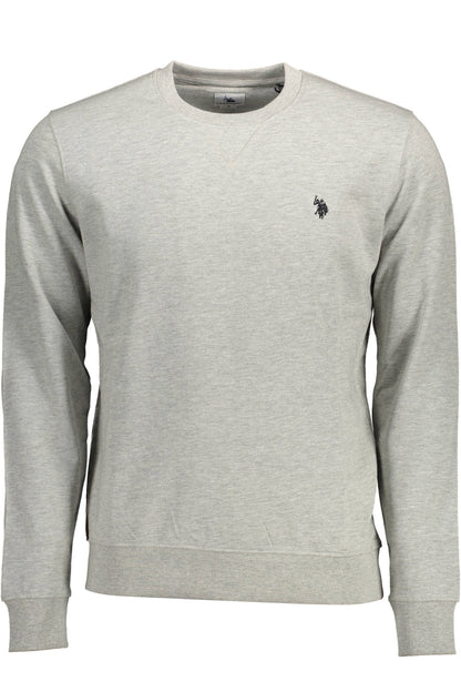 U.S. POLO FELPA SENZA ZIP UOMO GRIGIO