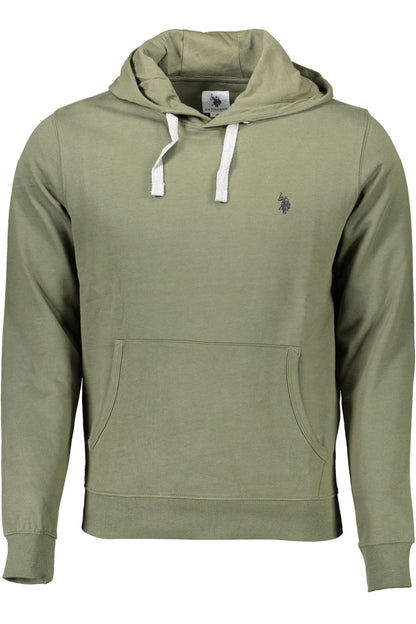 U.S. POLO FELPA SENZA ZIP UOMO VERDE