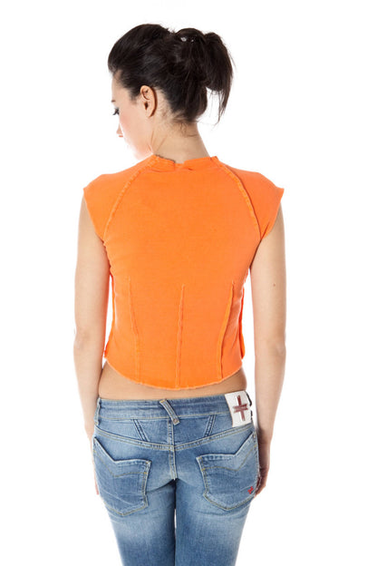 ZUELEMENTS ZUELEMENTS T-SHIRT MANICHE CORTE DONNA ARANCIO